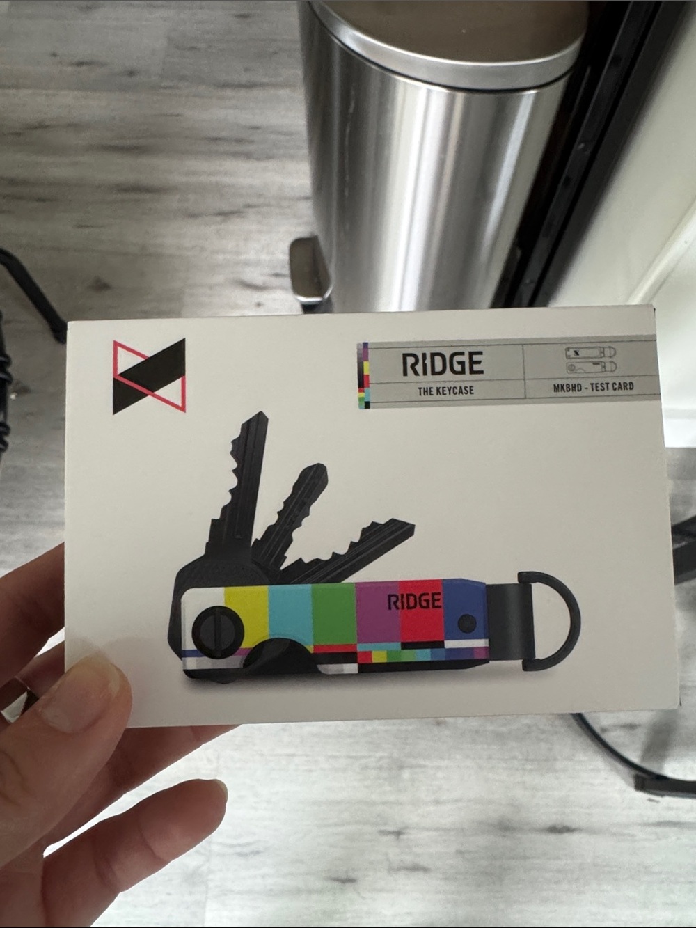 RIDGE Multicolor Test Pattern Keycase